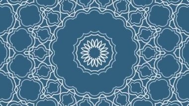 Zarif geometrik desen, kusursuz döngü animasyon arka plan, güzel dekoratif hareketli süs..