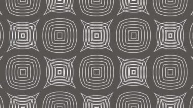 Zarif geometrik desen, kusursuz döngü animasyon arka plan, güzel dekoratif hareketli süs..