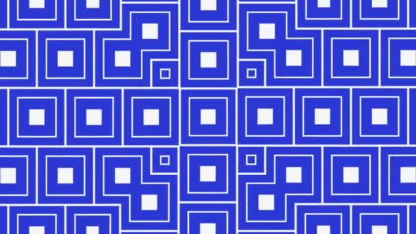Geometrische Muster Nahtlose Schleife Animierten Hintergrund Geometrische Ornament Dekorativen Stil — Stockvideo