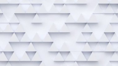 Geometrik modern animasyonlu dipsiz döngüsüz soyut arka plan. 3D tasarım ögesi, yaratıcı hareket grafikleri, hareket eden geometrik desen.