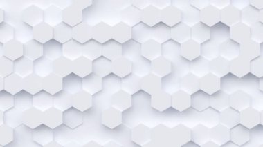 Geometrik modern animasyonlu dipsiz döngüsüz soyut arka plan. 3D tasarım ögesi, yaratıcı hareket grafikleri, hareket eden geometrik desen.