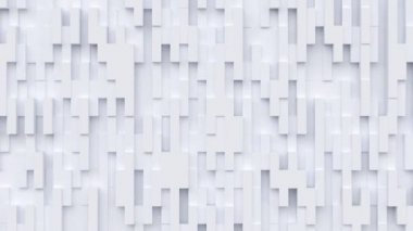 Geometrik modern animasyonlu dipsiz döngüsüz soyut arka plan. 3D tasarım ögesi, yaratıcı hareket grafikleri, hareket eden geometrik desen.