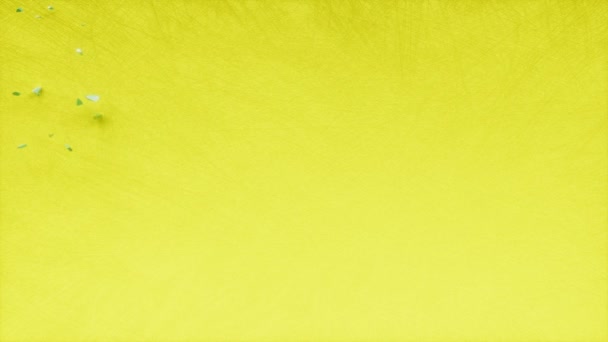 Mardi Grasパーティーテキストの碑文 脂肪の火曜日の祭り ニューオーリンズの仮面舞踏会の休日のコンセプト 紫色の緑の装飾的なアニメーションのレタリング お祝いの挨拶カードの動きの背景の3Dレンダリング — ストック動画