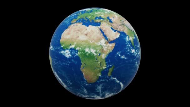 Apocalyptique Détruit Planète Terre Fracassée Avec Des Débris Fragiles Des — Video