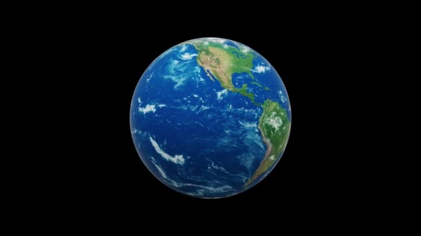Apokaliptik Hancur Menghancurkan Planet Bumi Dengan Puing Puing Rapuh Atau — Stok Video