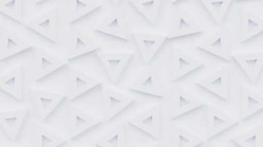 Üçgen hareketli geometrik desen, üçgen çokgen şekilleri kusursuz döngü 3d animasyonu, ok kavramı soyut arkaplan, modaya uygun basit hareket tasarımı.
