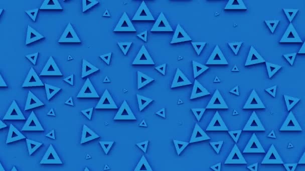 삼각형 기하학적 삼각형 다각형은 매끄럽지 애니메이션 추상적 화살표 — 비디오