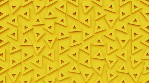 Triangular Moving Geometric Pattern Triangle Polygon Shapes Seamless Looping Animation — Stock video