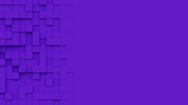 Geometrik modern animasyonlu dipsiz döngüsüz soyut arka plan. 3D render tasarım ögesi, yaratıcı hareket grafikleri, hareket eden geometrik desen, sunum veya reklam için kopya alanı ile modelleme.