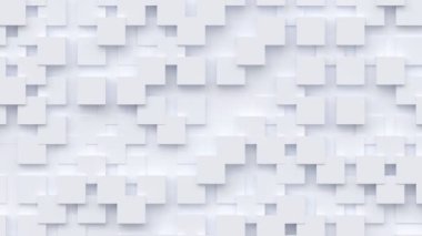 Geometrik modern animasyonlu dipsiz döngüsüz soyut arka plan. 3D tasarım ögesi, yaratıcı hareket grafikleri, hareket eden geometrik desen.