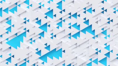 Geometrik modern animasyonlu dipsiz döngüsüz soyut arka plan. 3D tasarım ögesi, yaratıcı hareket grafikleri, hareket eden geometrik desen.