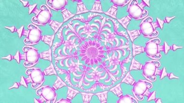Dekoratif antika barok süsü, lüks rönesans retro Victoria tarzı zarif mandala, etnik desenli kraliyet kumaşı arka planı ve rokoko akanthus, soyut süsleme.