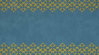 Dekoratif antika klasik barok süsü, Rönesans retro Victoria tarzı zarif çerçeve, sınırlı kraliyet kumaş örtüsü, kumaş kağıt, altın mavi şablon, güzel tebrik kartı..