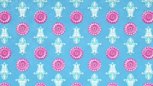 장식용 꽃무늬 바로크 르네상스의 고전풍 고전풍 빈티지 빅토리아 시대의우아 다마스크 — 비디오