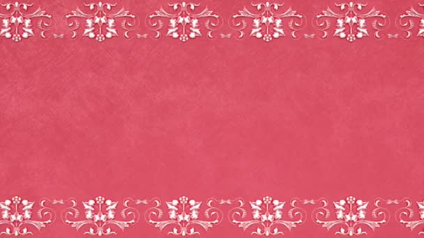 Dekoracyjny Vintage Antyczny Barokowy Ozdoba Kwiatowy Renesansowy Retro Wiktoriański Elegancka — Wideo stockowe