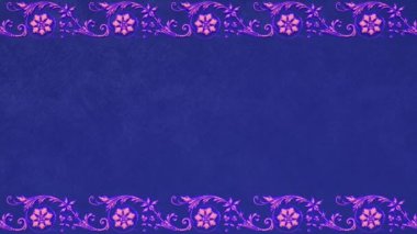 Dekoratif antika barok süsü, Rönesans retro Victoria tarzı zarif çerçeve, sınırlı kraliyet kumaşı arkaplan, mor menekşe düğün kalbi aşk şablonu, güzel tebrik kartı.