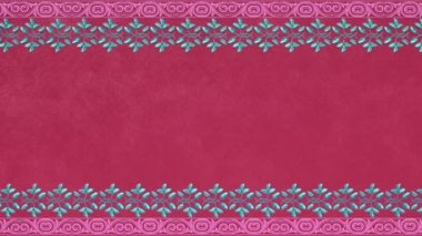 Dekoratif antika klasik barok süsü, Rönesans retro Victoria tarzı zarif çerçeve, sınırlı kraliyet kumaş arka planı, dantel, pembe kumaş düğün şablonu, güzel tebrik kartı..