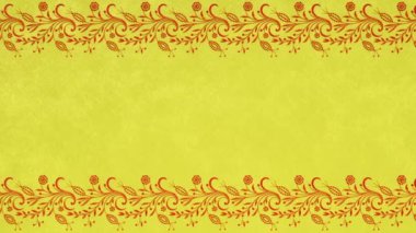 Dekoratif antika barok süsü, Rönesans retro Victoria tarzı zarif çerçeve, sınırlı kraliyet kumaşı arka planı, altın kağıt grunge sarı şablon, güzel tebrik kartı..