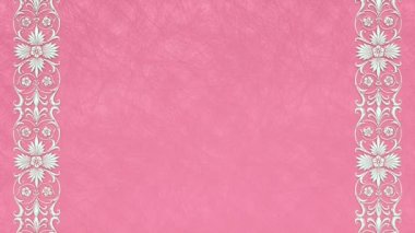 Dekoratif antika klasik barok süsü, Rönesans retro Victoria tarzı zarif çerçeve, kenarı olan ispanyol arkaplan, kağıt pembe düğün grunge aşk şablonu, fotokopi alanı olan tebrik kartı..