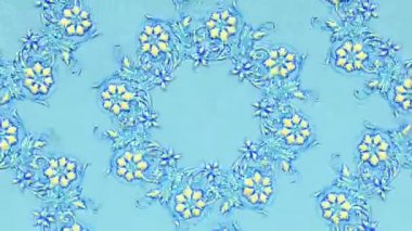 Dekoratif antika barok süsü, lüks Rönesans retro Victoria tarzı zarif motif, kavisli arkaplan ve rococo akanthus, canlandırmalı 3D çizimler..