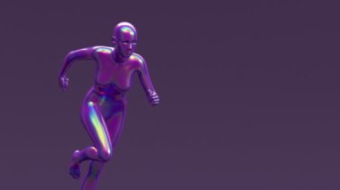 İnsan çıplak genç, zarif poz figürü, stüdyo 3D resim, soyut sanat tasarım animasyonu, moda mankeni duruşu portresi, aktif spor koşucusu kadın antrenörü..