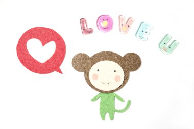 maymun çizgi film söyleyerek seni seviyorum