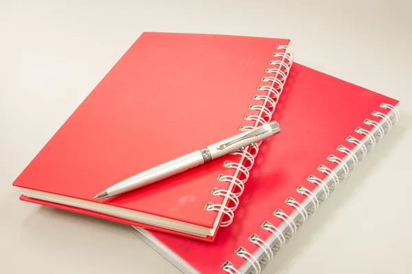 Notebooks en pen — Stockfoto