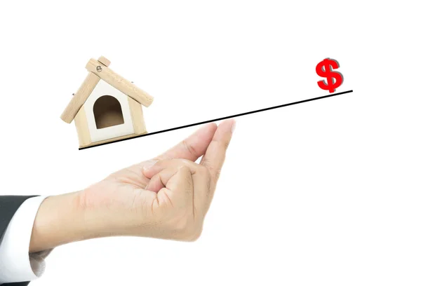 Conceito de empréstimo em casa — Fotografia de Stock