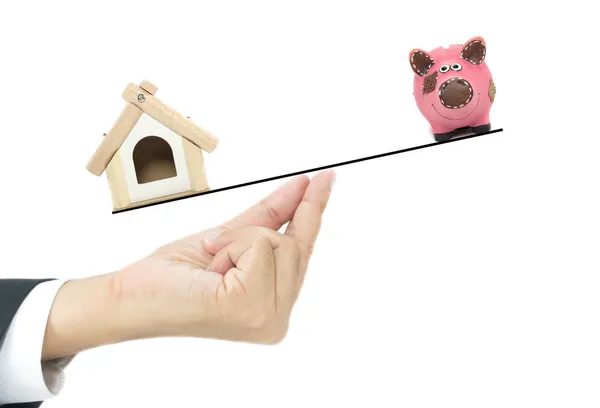 Conceito de empréstimo em casa — Fotografia de Stock