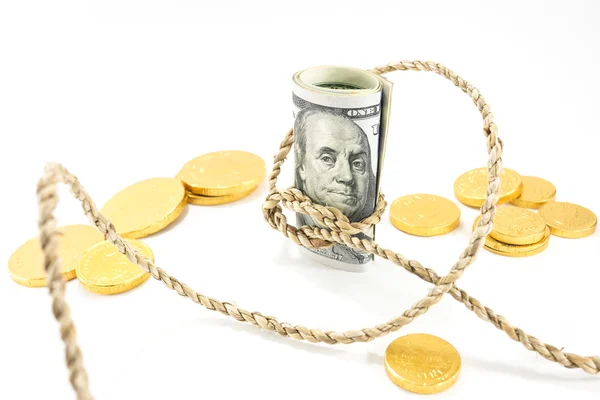 para bağlama ipi ile