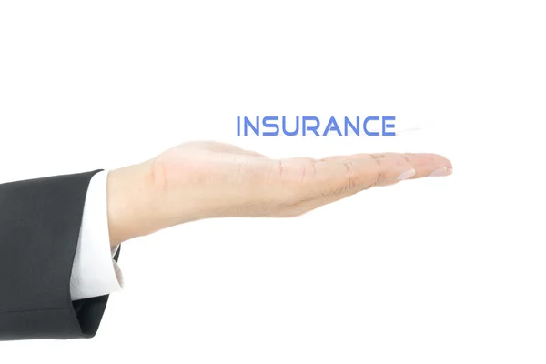 Insurance concept on hand — Stock Photo, Image