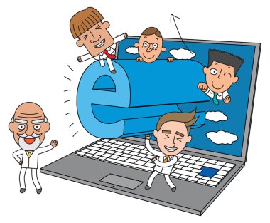 Komik çizgi karakter illüstrasyon iş hikaye serisi
