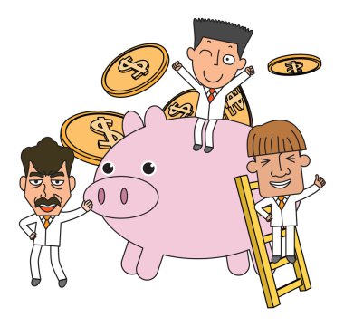 Komik çizgi karakter illüstrasyon iş hikaye serisi
