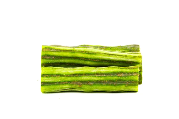 Moringa Oleifera Drum Stick Peulen Geïsoleerd Witte Achtergrond — Stockfoto