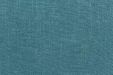 Pamuk keten masa örtüsü mutfağının (peçete) yüzeyi mavi renk dokusu arka planı.