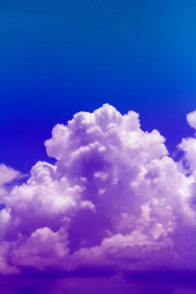 Vertical Background Cloud Sky Blue Purple Color Sunny Day Subtle — ストック写真