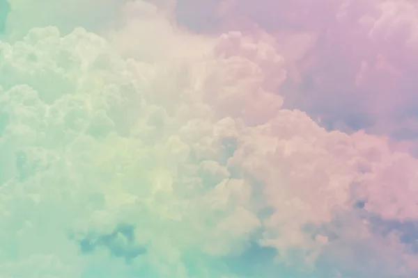 Soft Cloud Sky Subtle Background Colorful Pastels Tone Light Sun — Stock Photo, Image