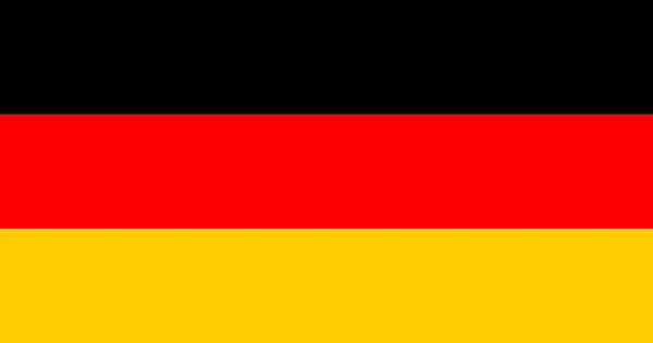 Флаг Германии Оригинальным Дизайном Цветового Вектора Rgb — стоковый вектор