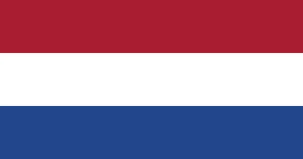 带有原始Rgb彩色矢量图解设计的荷兰国旗 — 图库矢量图片