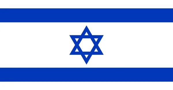 イスラエルのフラグは 元のRgbカラーベクトルのイラストデザイン — ストックベクタ