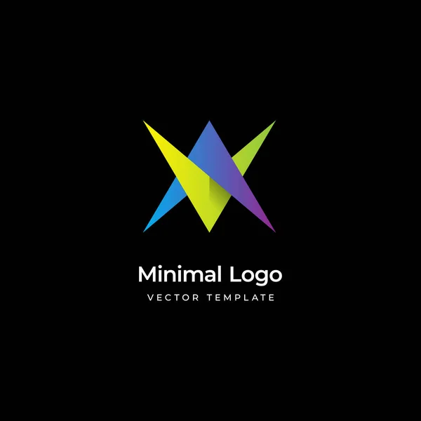 Investment Minimal Logo Template Vector Illustration — Stock Vector