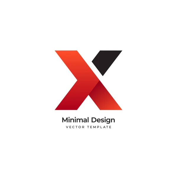 Buchstabe Minimale Logo Vorlage Vektorillustration — Stockvektor
