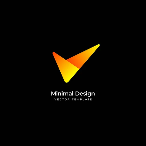 Minimale Logo Vorlage Korrigieren Vektorillustration — Stockvektor
