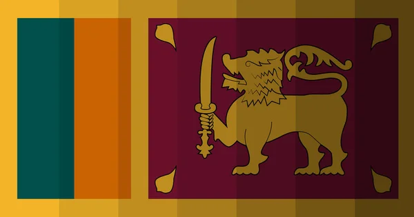 Фон Изображения Флага Шри Ланки — стоковое фото