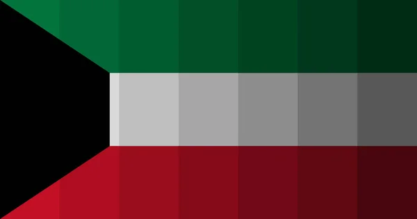 Hintergrund Der Kuwait Flagge — Stockfoto