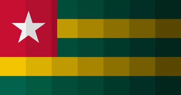 Tło Obrazu Flagi Togo — Zdjęcie stockowe