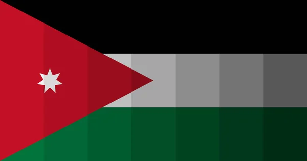 Jordánsko Vlajka Pozadí Obrázku — Stock fotografie