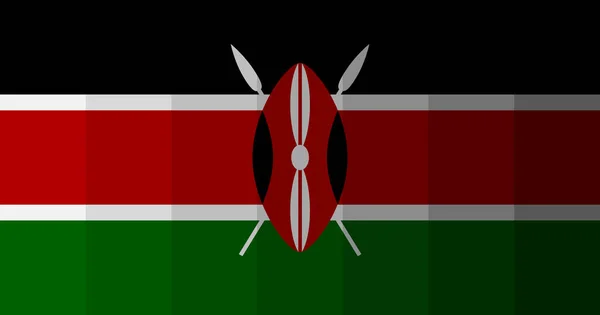肯尼亚国旗图像背景 — 图库照片