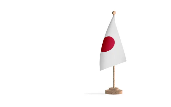 Japan Fahnenmast Mit Weißraum Hintergrundbild — Stockfoto