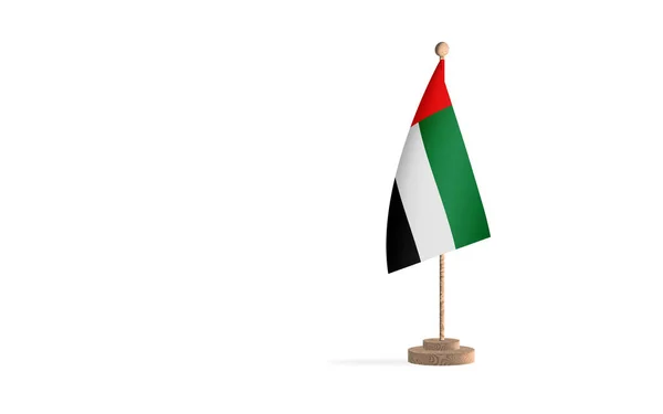 Arabischer Fahnenmast Mit Weißraum Hintergrundbild — Stockfoto